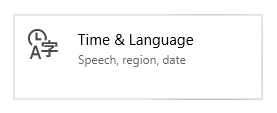 Time and language